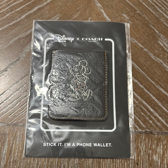 Coach Mickey Mouse Black Phone Wallet